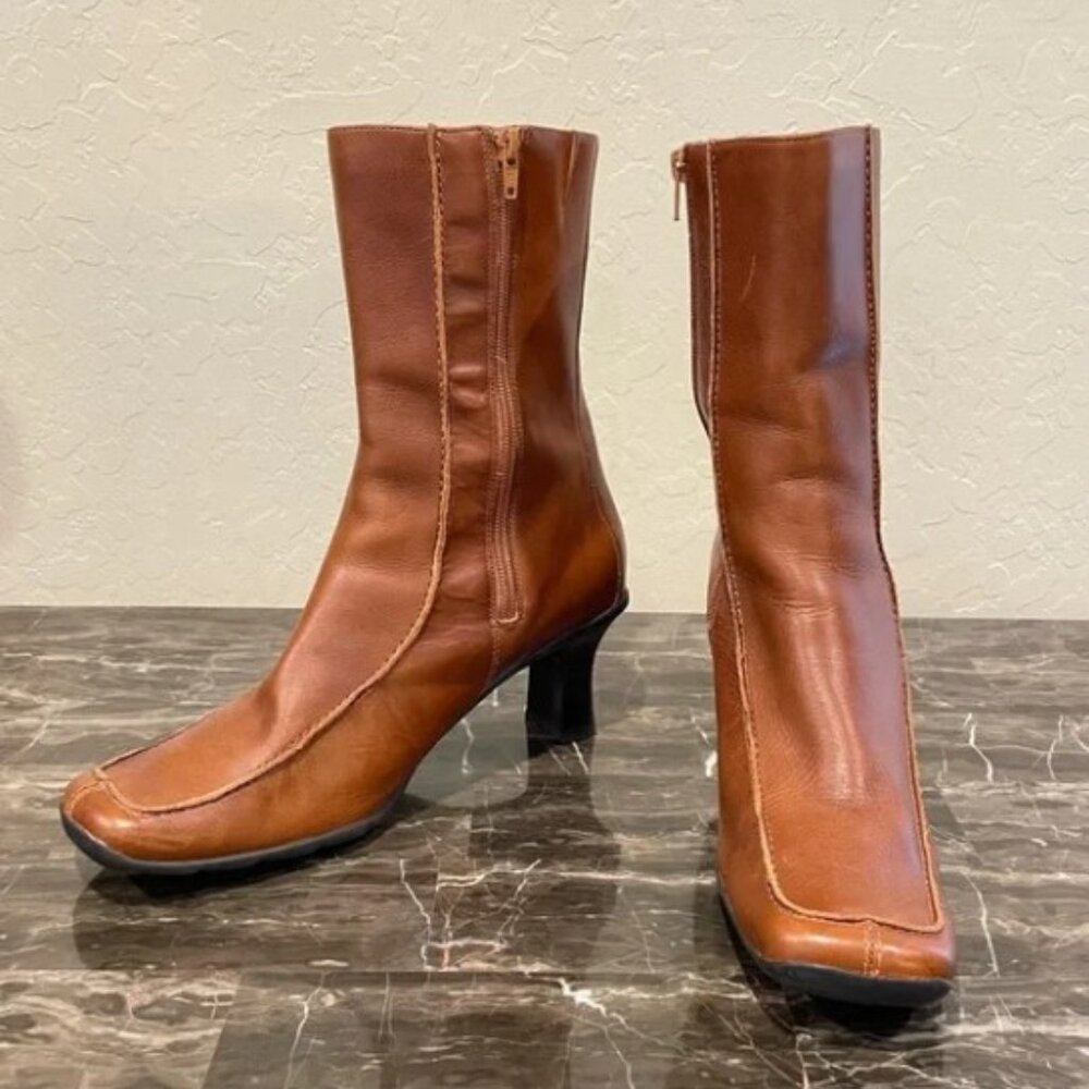 Kenneth Cole Retro Style Leather Boots